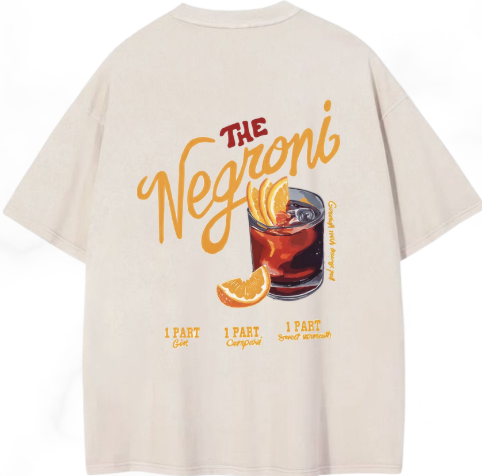 Playera Oversize NEGRONI YELLOW