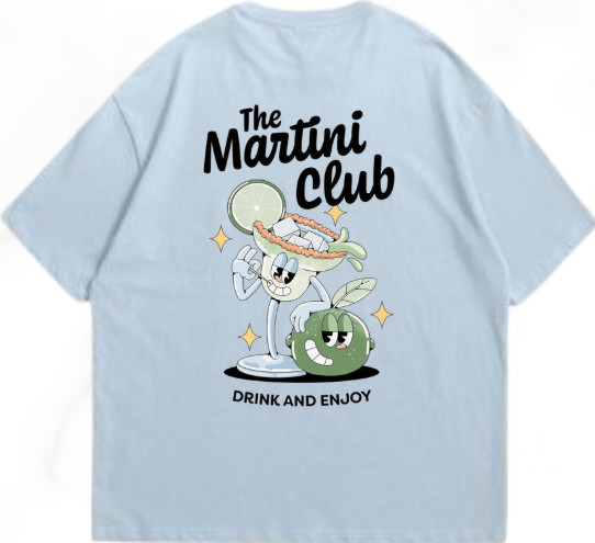 Playera Oversize MARTINI CLUB