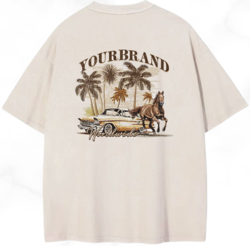 Playera Oversize HORSE AND CAR