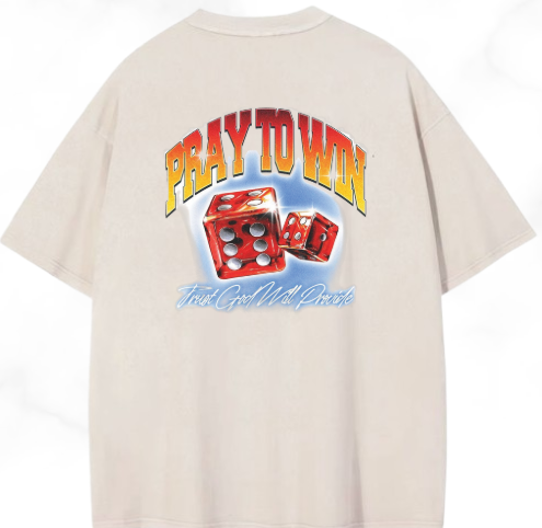 Playera Oversize PRAY TO WIN