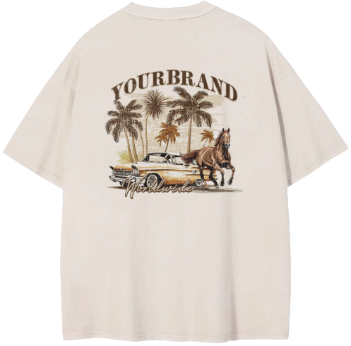 Playera Oversize HORSE AND CAR